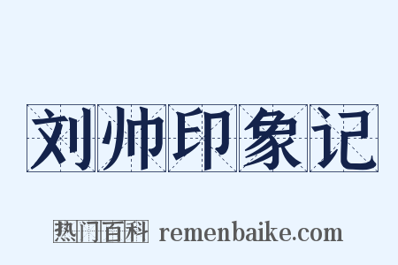 刘帅印象记是什么意思的图片